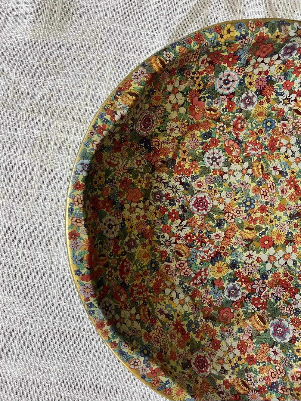 Vtg Daher Tin Tray 70s